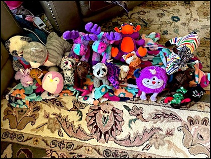 Stuffies on parade